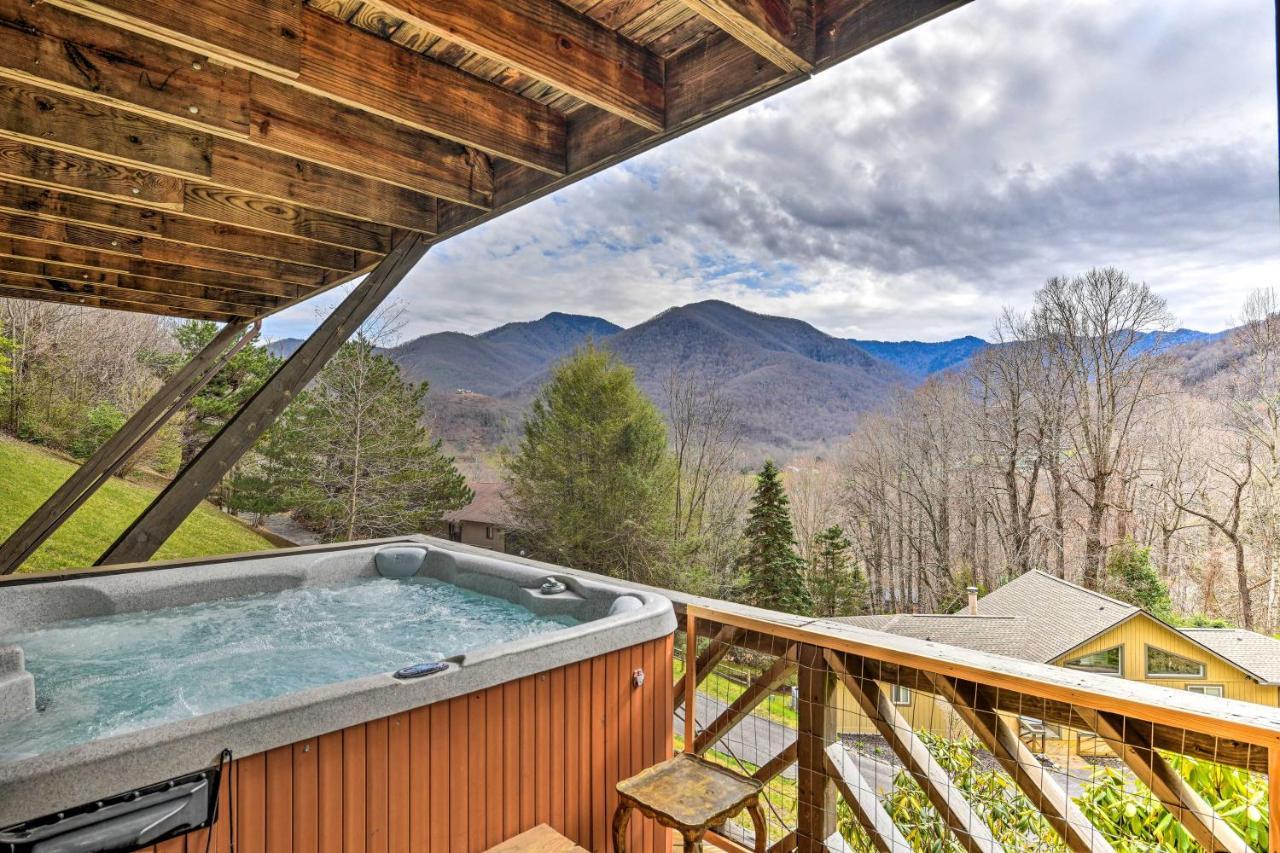 Best Location - Maggie Valley Cabin With Hot Tub! Eksteriør bilde